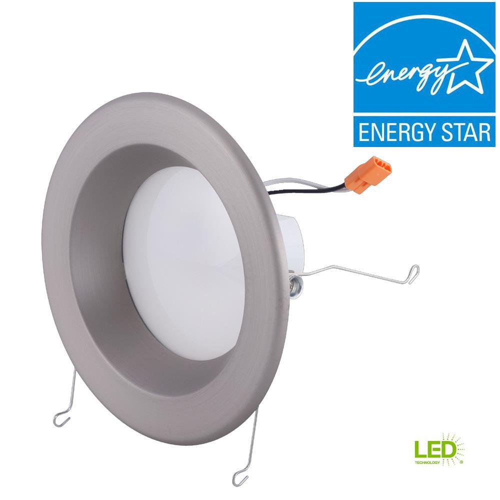Envirolite 6 In Brushed Nickel Integrated Led Recessed Ceiling This Review Is From 6 In Brushed Nickel Integrated Led Recessed Ceiling Light With Trim Ring 2700k 90 Cri