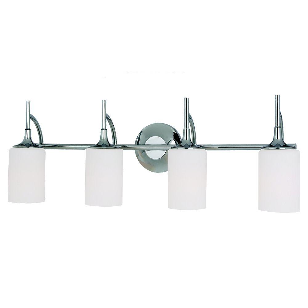 Sea Gull Lighting Stirling 4-Light Chrome Vanity Light