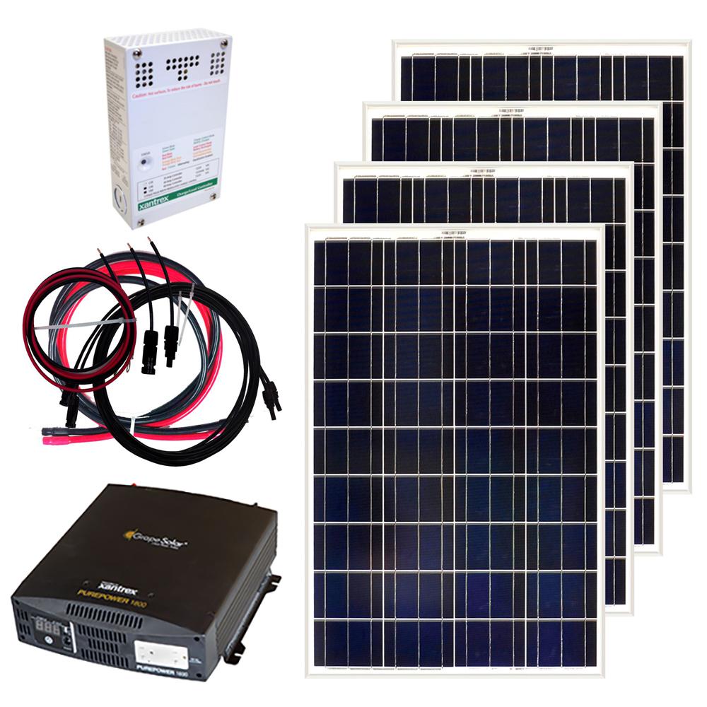 Grape Solar 400-Watt Off-Grid Solar Panel Kit-GS-400-KIT - The Home Depot