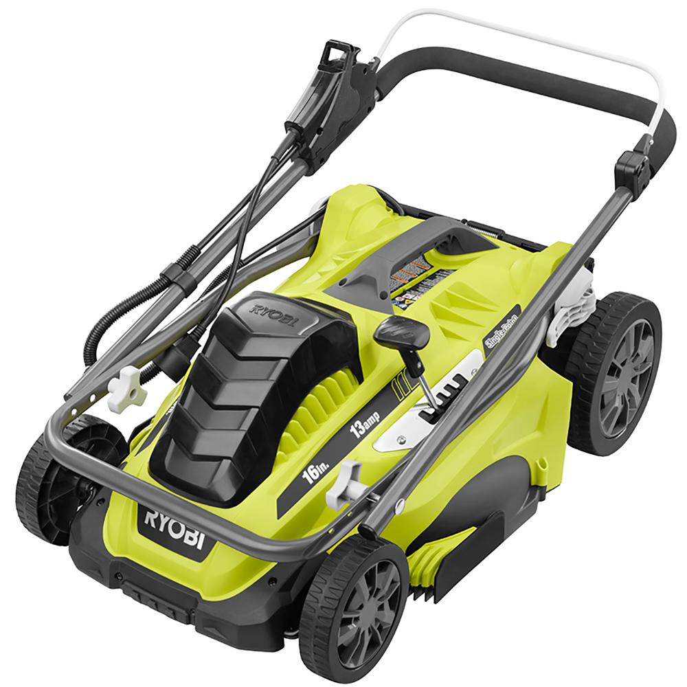 Ryobi Corded Electric Push Mower In Home Garden Easy Collapse Ebay