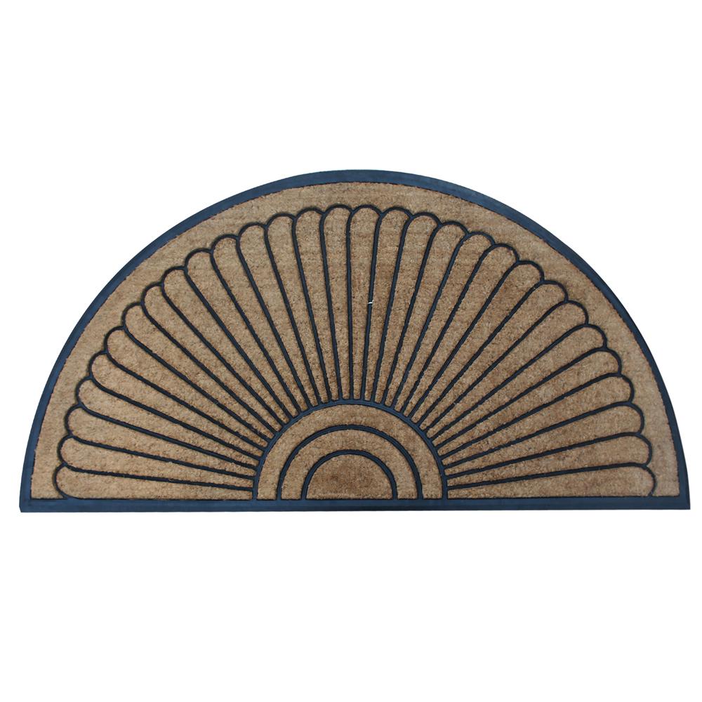 A1HC First Impression Sunburst Half Moon Tapered Edge 36 inch x 72 inch Extra...