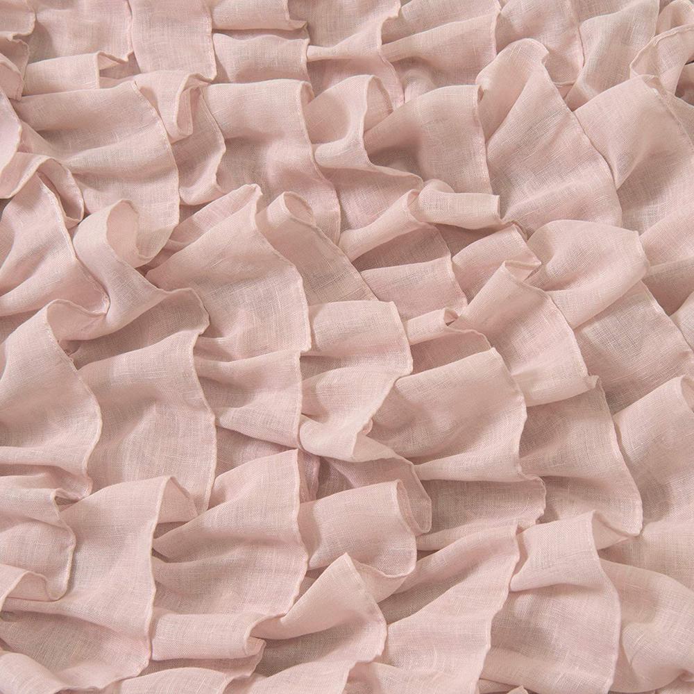 Best Home Fashion 84 In L Ruffle Cascade Curtains In Pink