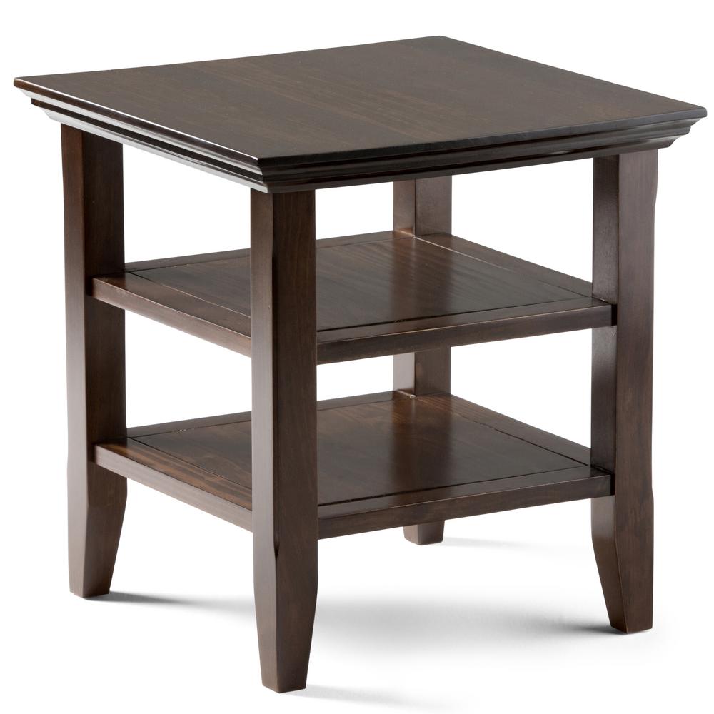 target end tables rustic