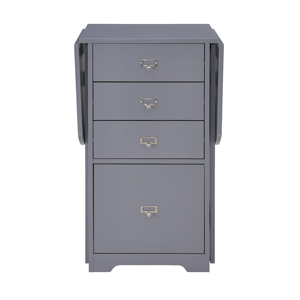 Chique Furniture Bristol 39 in. Rectangular White 3 Drawer Writing Desk