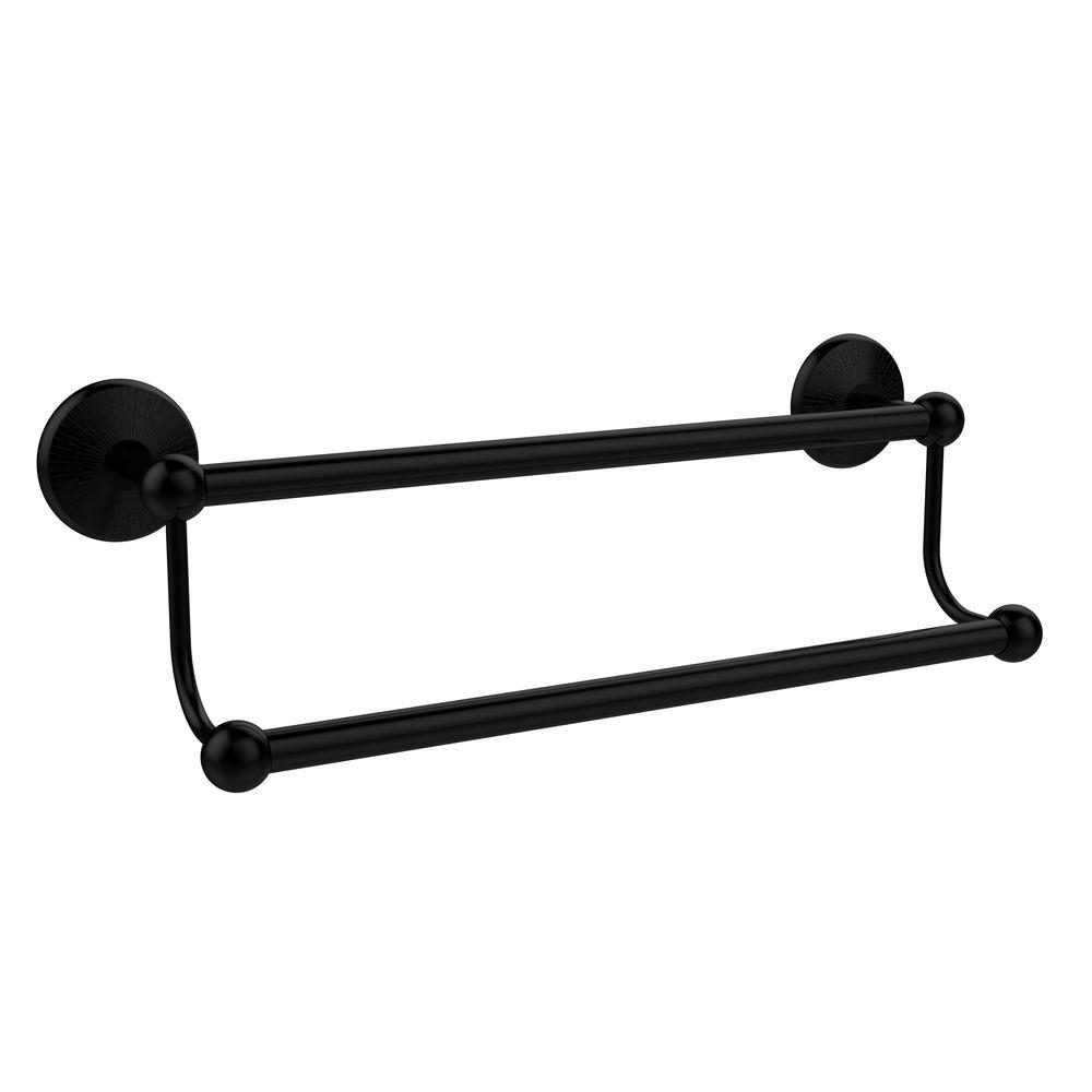 Allied brass prestige monte carlo collection 36 in double towel bar in matte black pmc 72 36 bkm the home depot