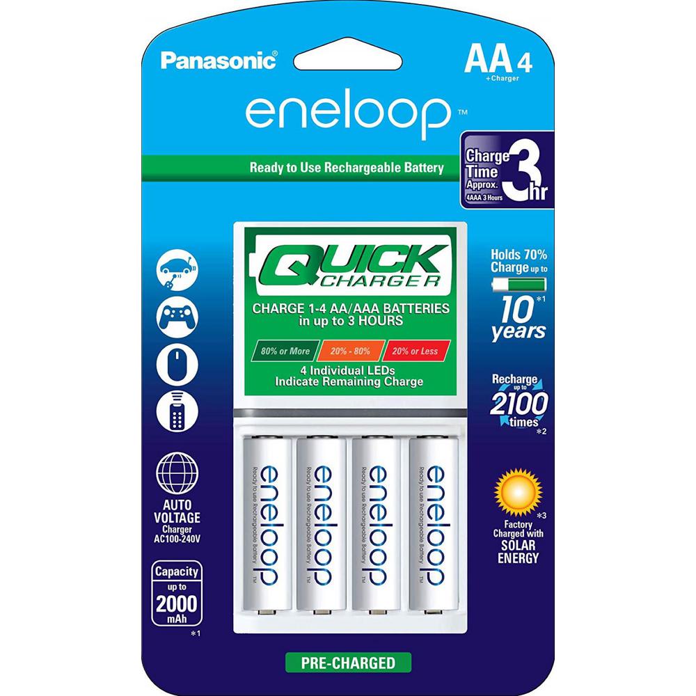 Panasonic Eneloop Advanced Individual Battery 3 Hour Quick Charger With