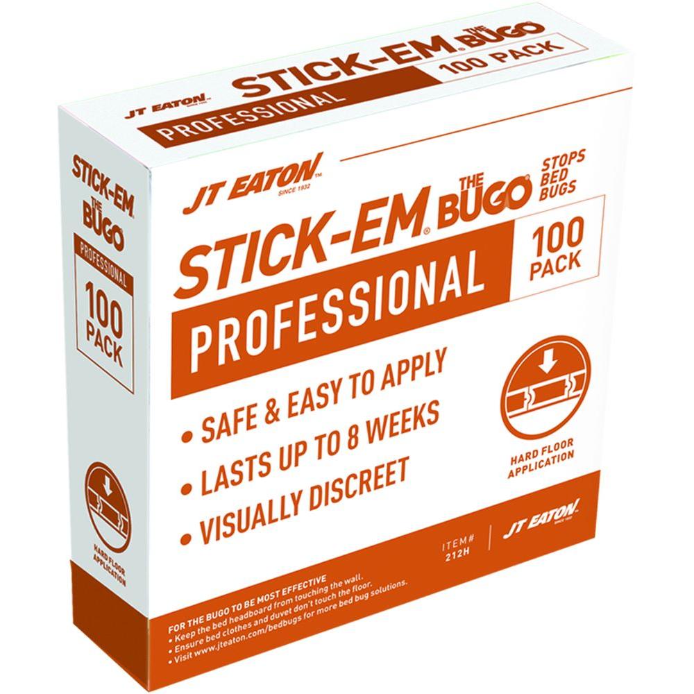 JT Eaton Stick-Em Bed Bug Detector Trap for Hardwood Floors (100-Pack) by JT Eaton