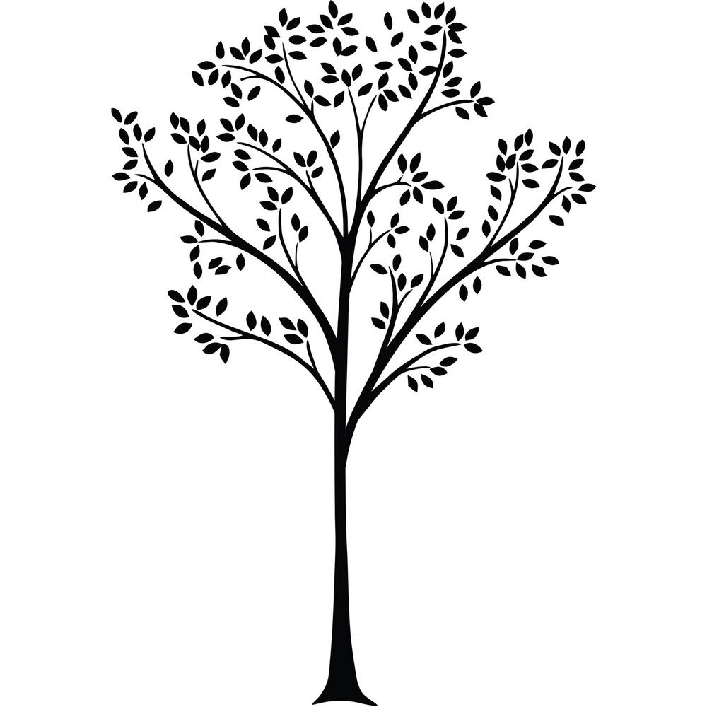Black Nature Valley Wall Decal