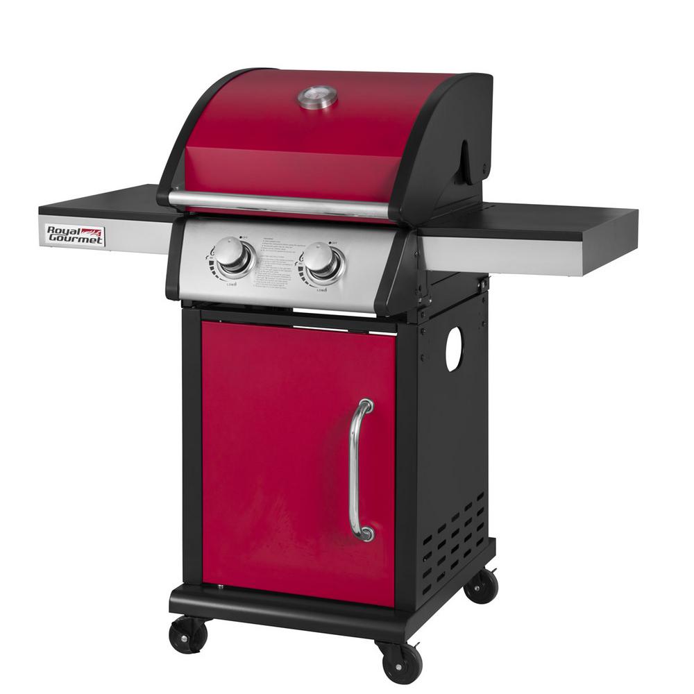 2 Burners Propane Grills Gas The Home Depot Deluxe 2 Burner Patio Propane Gas Grill