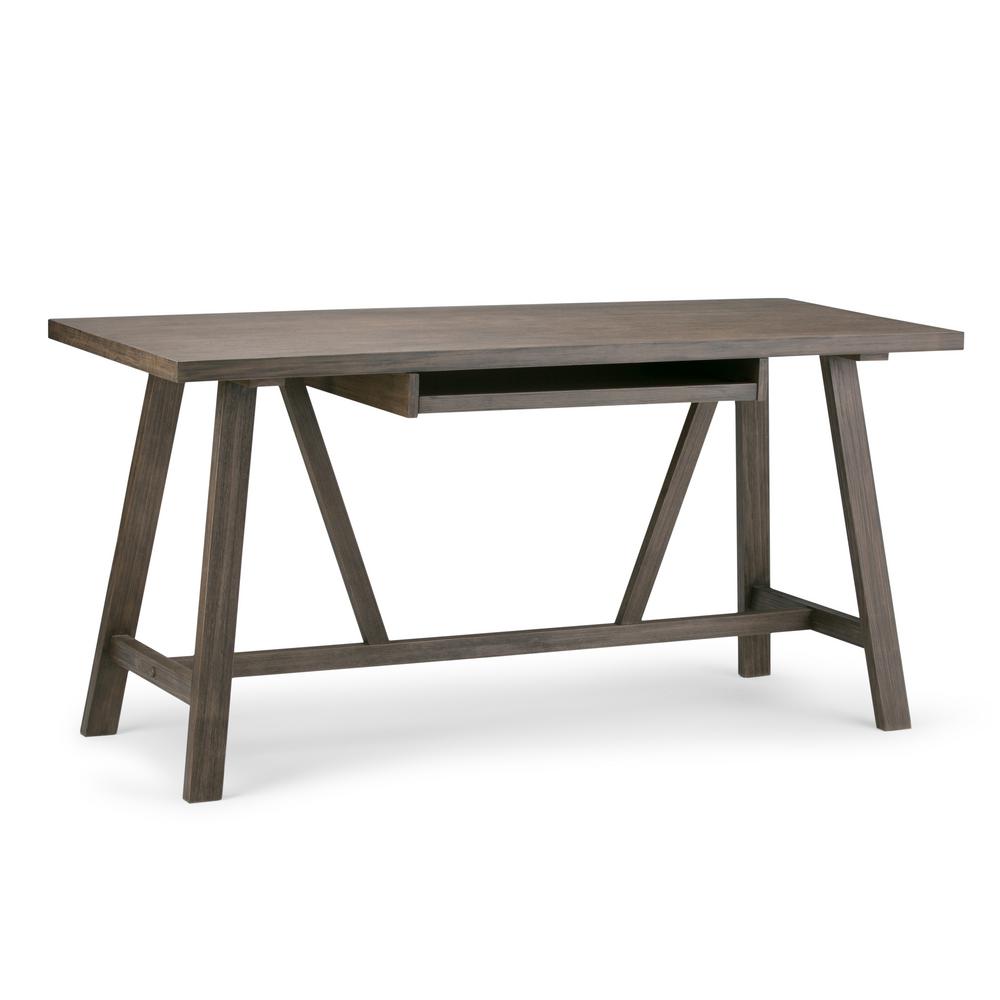Simpli Home Dylan Solid Wood Modern Industrial 60 In Wide