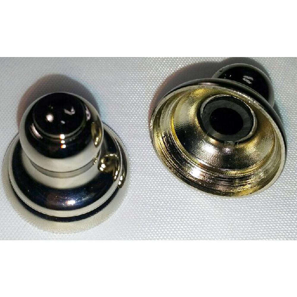 Icera Bolt Caps in Polished Chrome for All Toilets by Icera