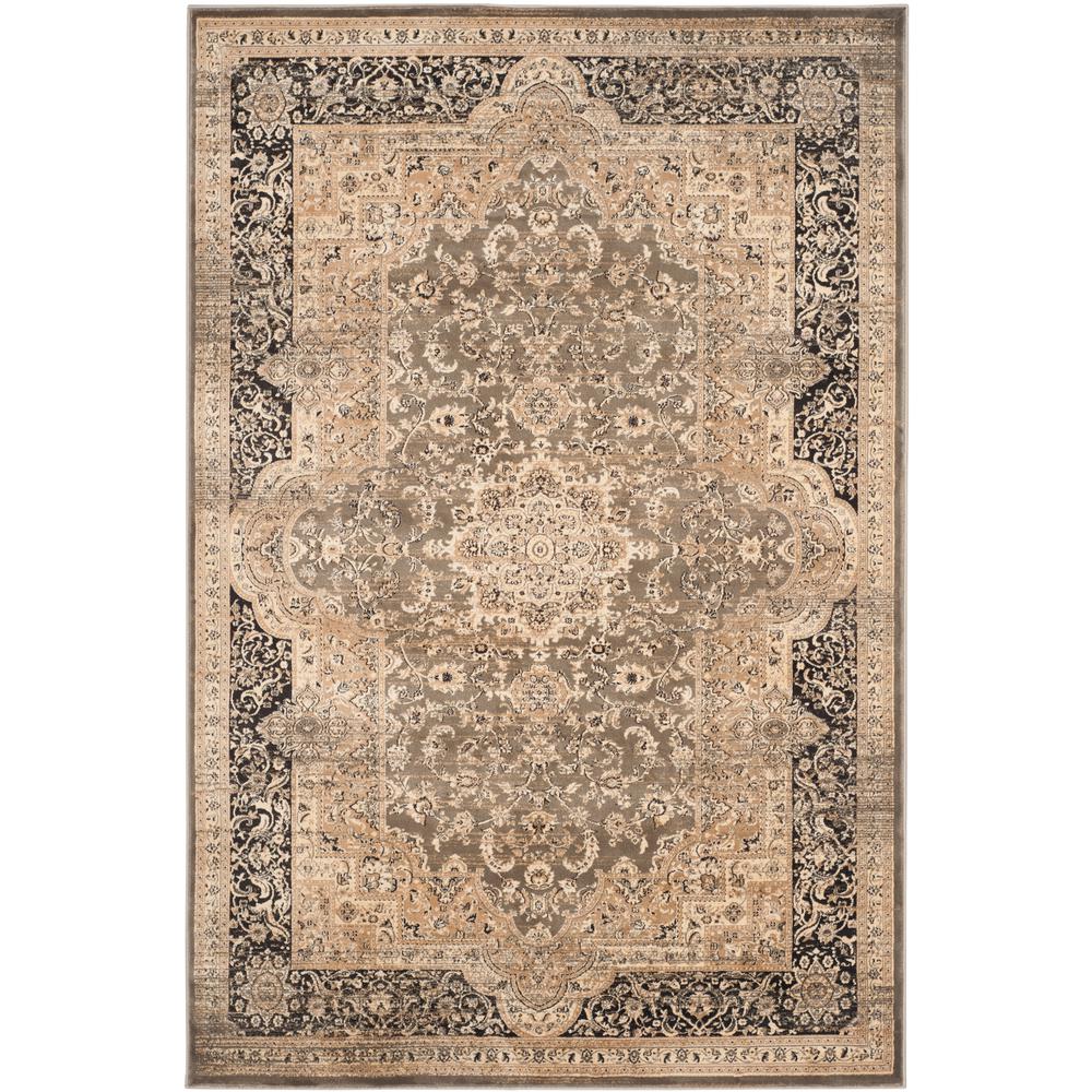 Safavieh Vintage Taupe/Black 5 ft. 1 in. x 7 ft. 7 in. Area RugVTG574D