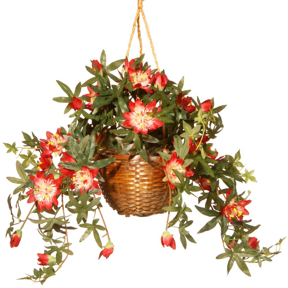 National Tree Company 13 In. Hanging Flower In Pot-RAS-HB88796-A - The ...