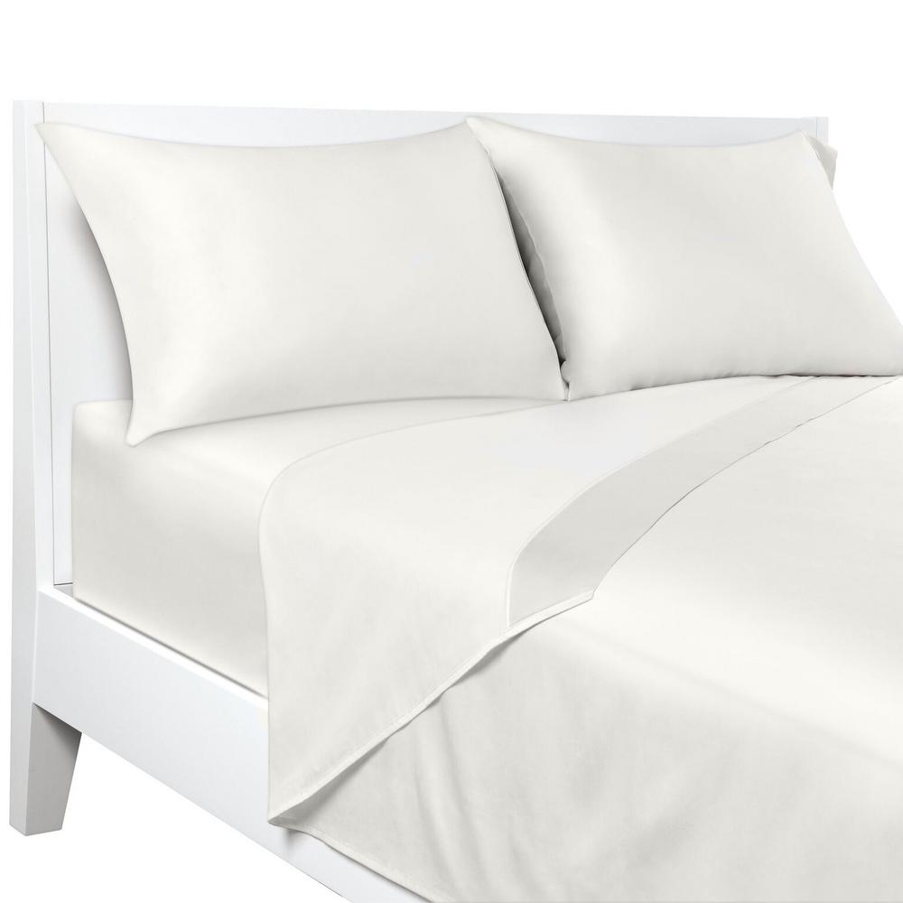 Sealy Eventemp Temperature Regulating Deep Pocket White Twin Sheet Sealy Eventemp Temperature Regulating Deep Pocket White Twin Sheet Set 13148sly The Home Depot
