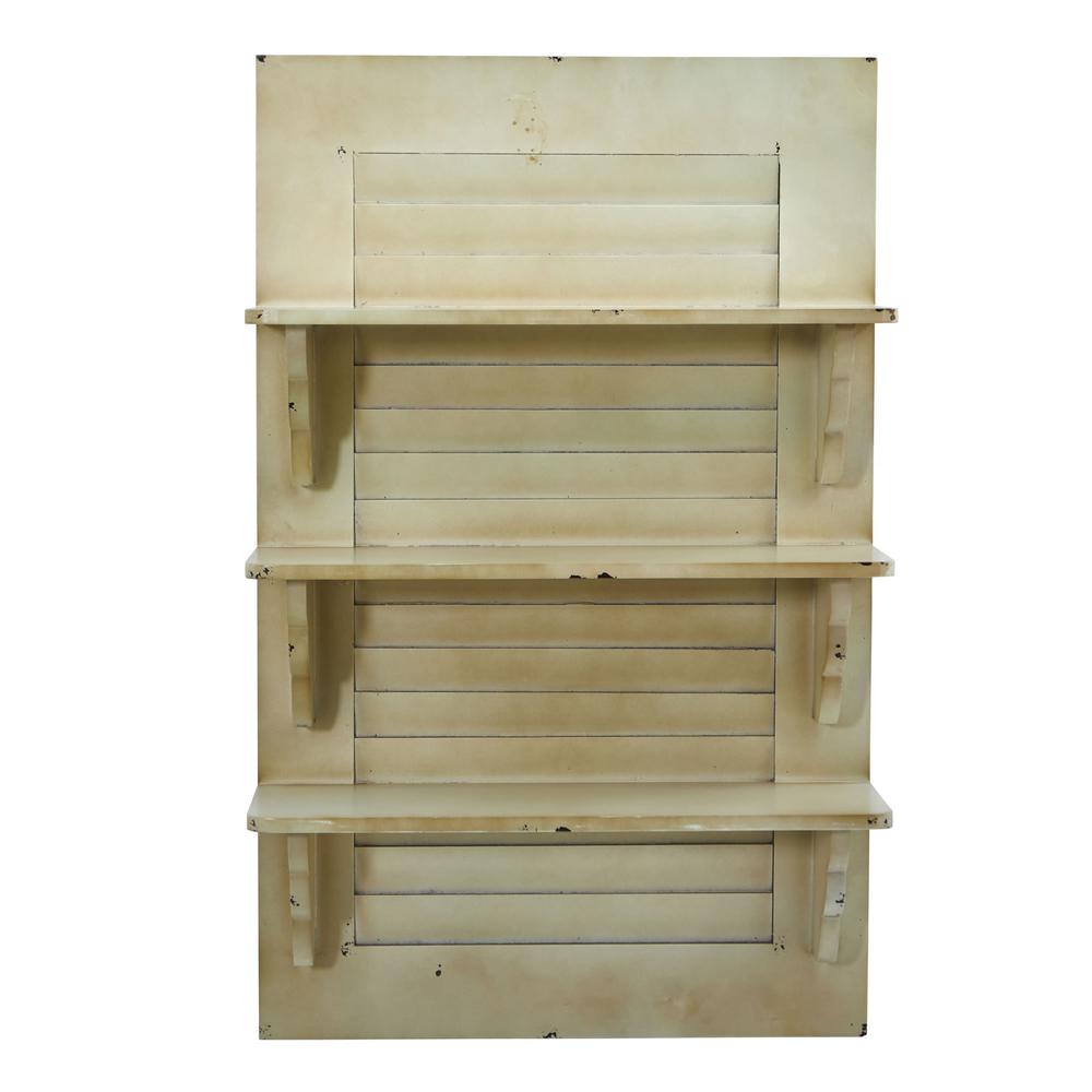 Shelf Boards White 6 Shelving Storage Organization The D Vintage Window Shutter Shelving Wall Decor