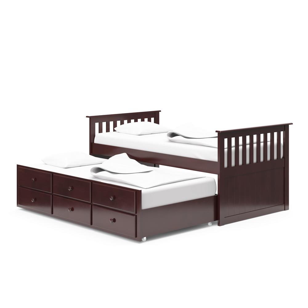 childrens trundle bed with drawers