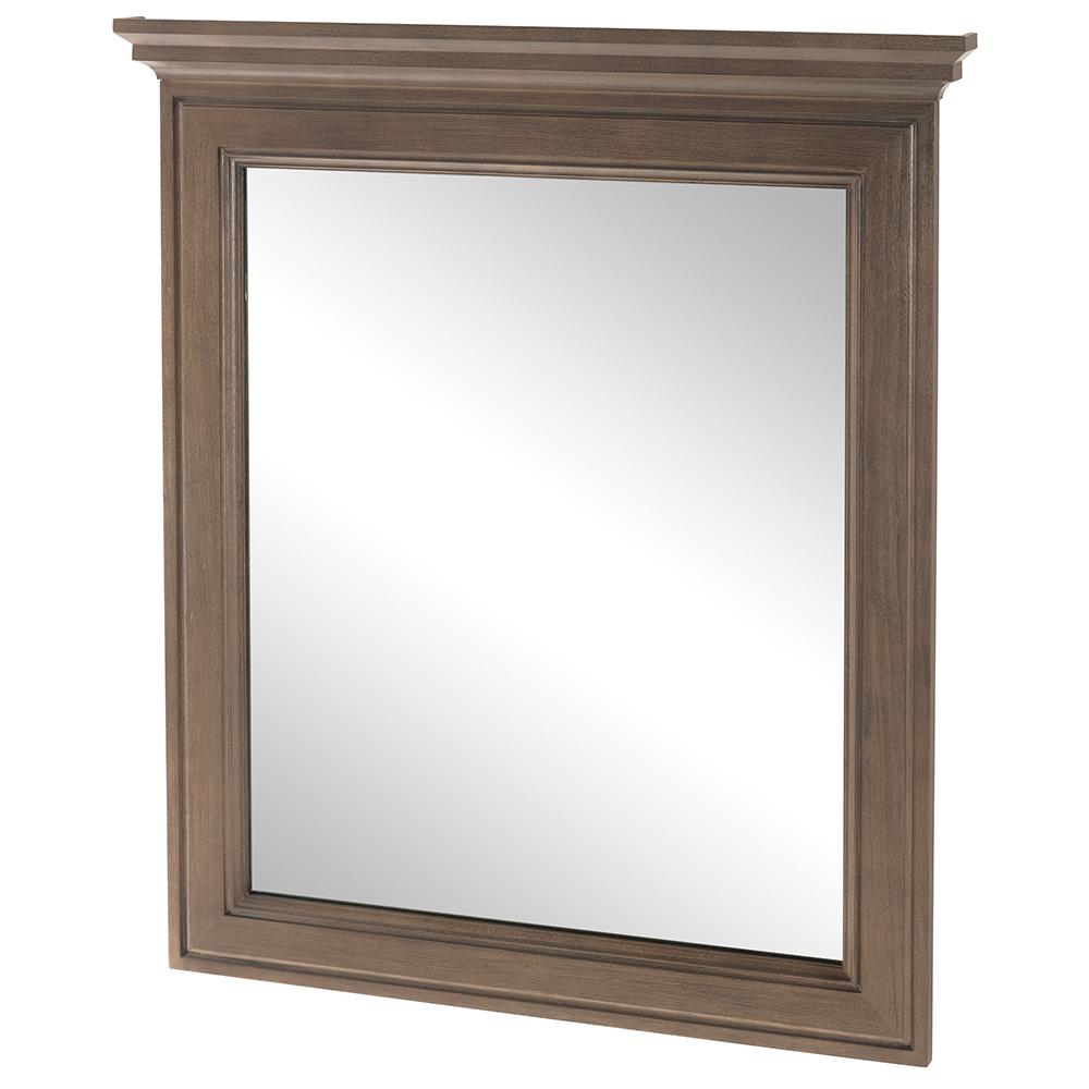 Home Decorators Collection Albright 30 In W X 34 In H Framed Wall Mirror In Winter Gray 19fvm3034 The Home Depot