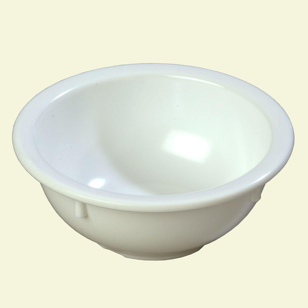 Carlisle 14 oz. Melamine Rimmed Nappy Bowl in White (Case of 24