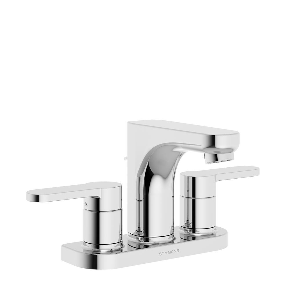 Symmons Identity 4 in. Centerset 2Handle Bathroom Faucet with PopUp