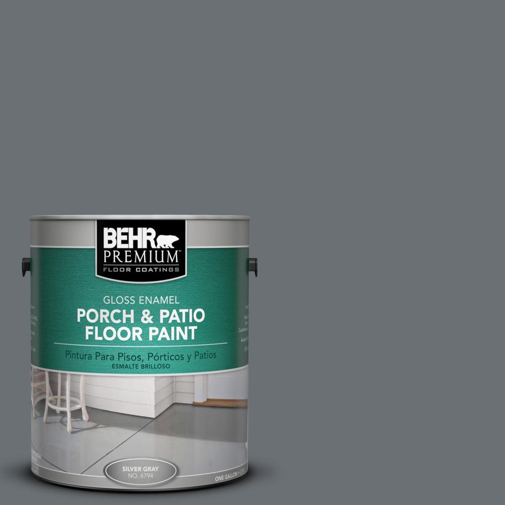 Behr Premium 1 Gal Ppu18 03 Antique Tin Gloss Enamel Interior Exterior Porch And Patio Floor Paint