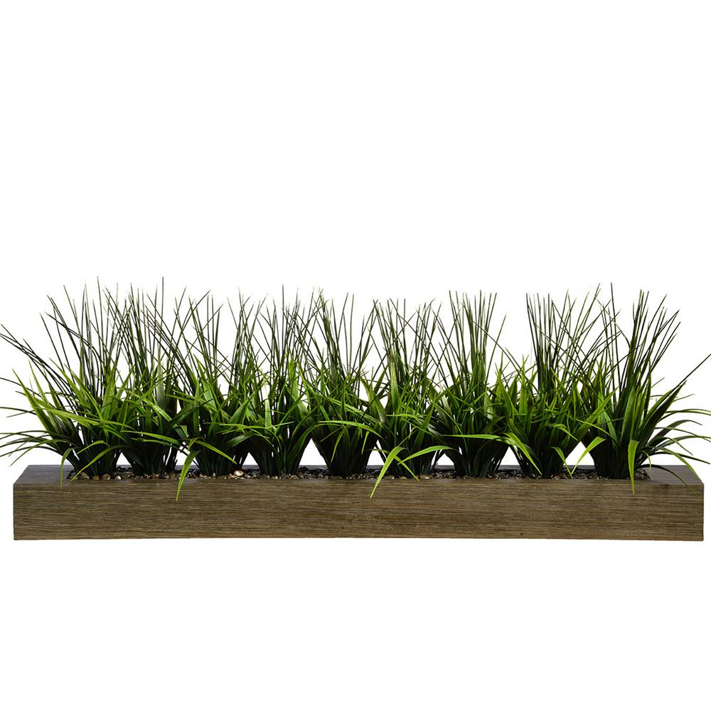 13 In Tall Green Grass Artificial Indoor Outdoor Decorative