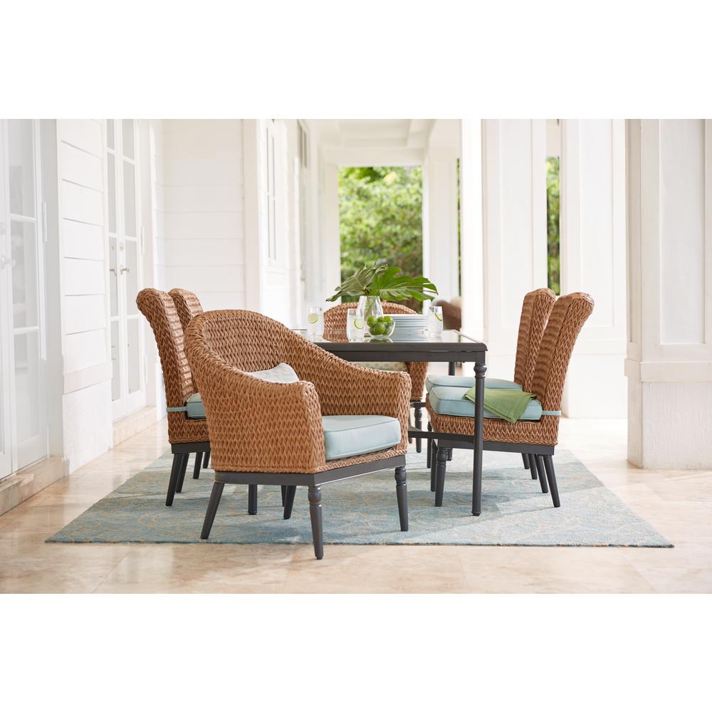Home Decorators Collection Camden Light Brown 7-Piece Wicker Outdoor Dining Set... by Home Decorators Collection
