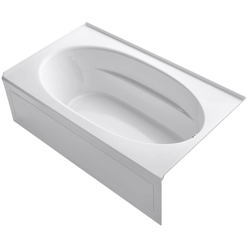 KOHLER Windward 6 Ft. Right-Hand Drain With Tile Flange And Farmhouse ...