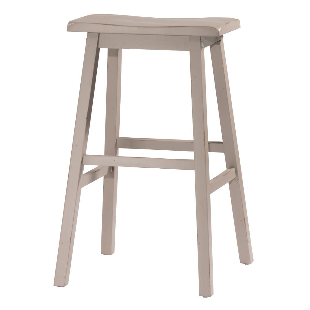 Hilale Furniture Moreno Distressed Gray Non Swivel Backless Hilale Furniture Moreno Distressed Gray Non Swivel Backless Counter Stool