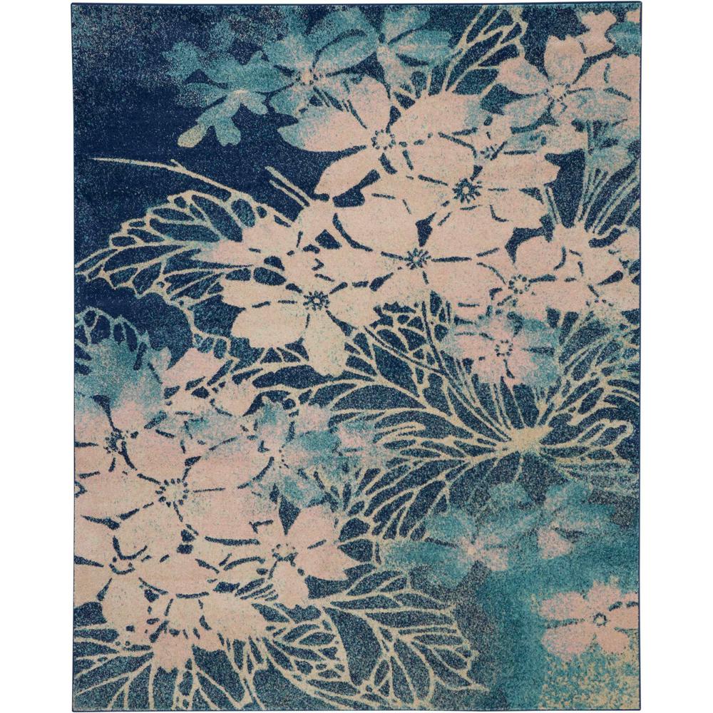 Nourison Tranquil TRA08 Navy Pink 8 ft. x 10 ft. Large Area Rug486332