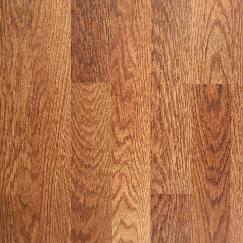 Trafficmaster Lansbury Oak 7 Mm T X 8 03 In W 47 64 L Laminate Flooring 573 90 Sq Ft Pallet 360731 00308 P The Home Depot Trafficmaster Lansbury Oak 7 Mm T X 8