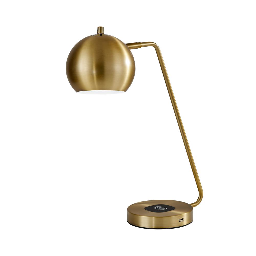 brass study lamp