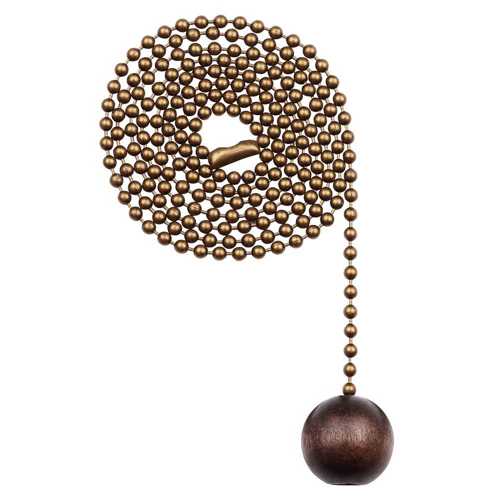 Westinghouse Walnut Wooden Ball Pull Chain7729000 The Home Depot
