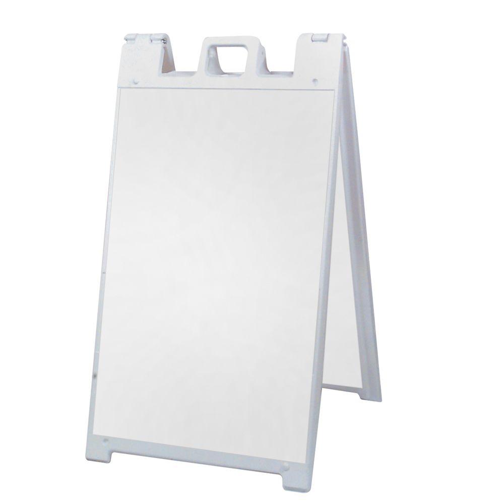 Signicade 25 in. x 45 in. Plastic Easel Shaped Sign Stand