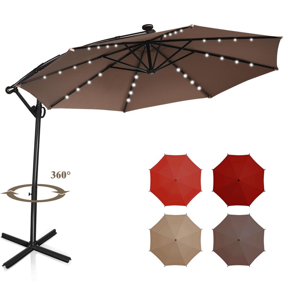 10 ft umbrella with led lights