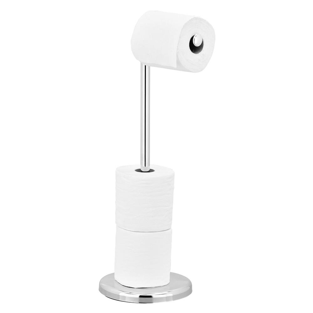 Freestanding Toilet Paper Holders Bathroom Hardware The Home Depot