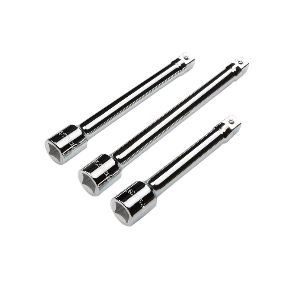 Capri Tools 3/8 in. Drive 3, 6, 12 in. Wobble Impact Extension Bar Set
