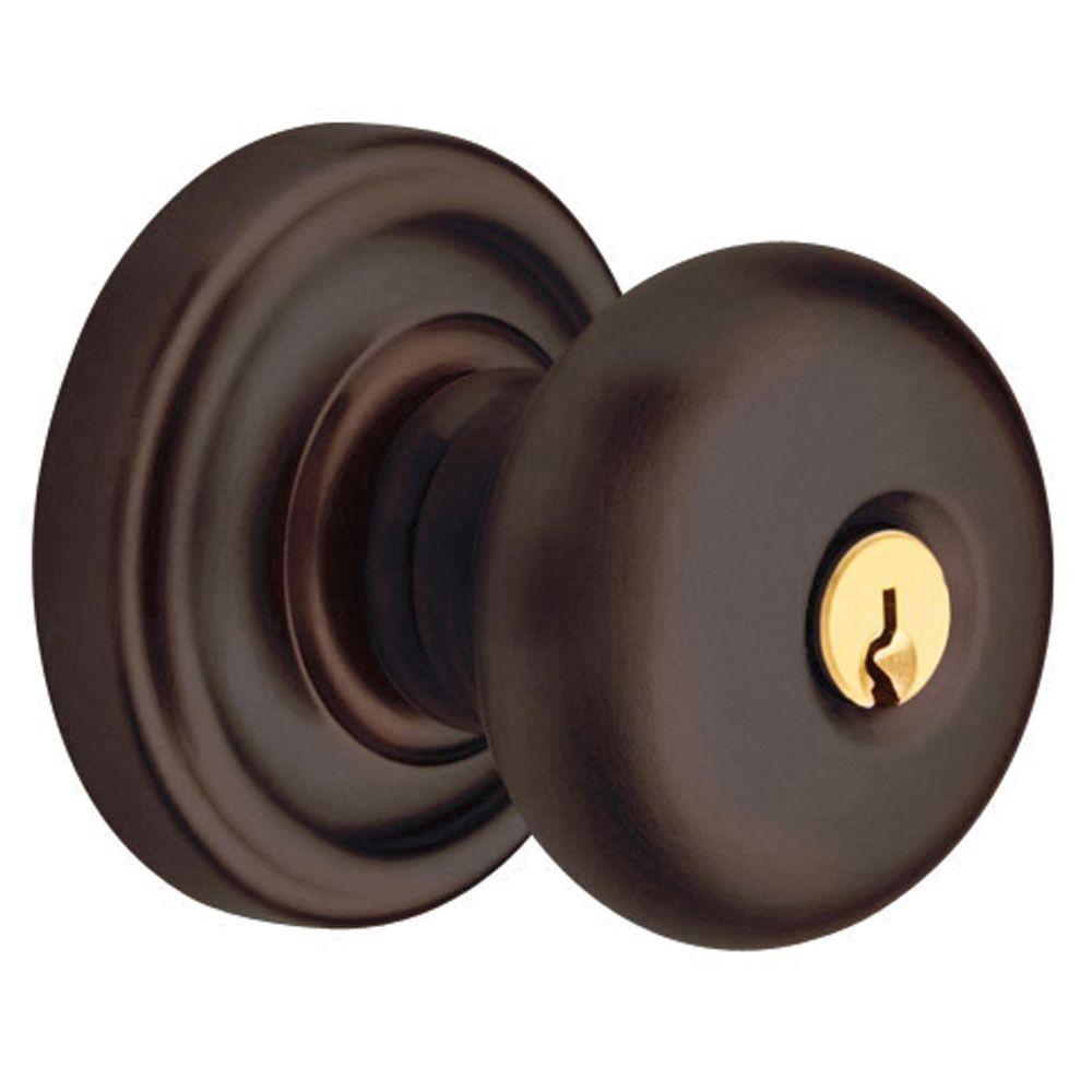 Baldwin Classic Venetian Bronze Keyed Entry Door Knob-5208.112.ENTR ...