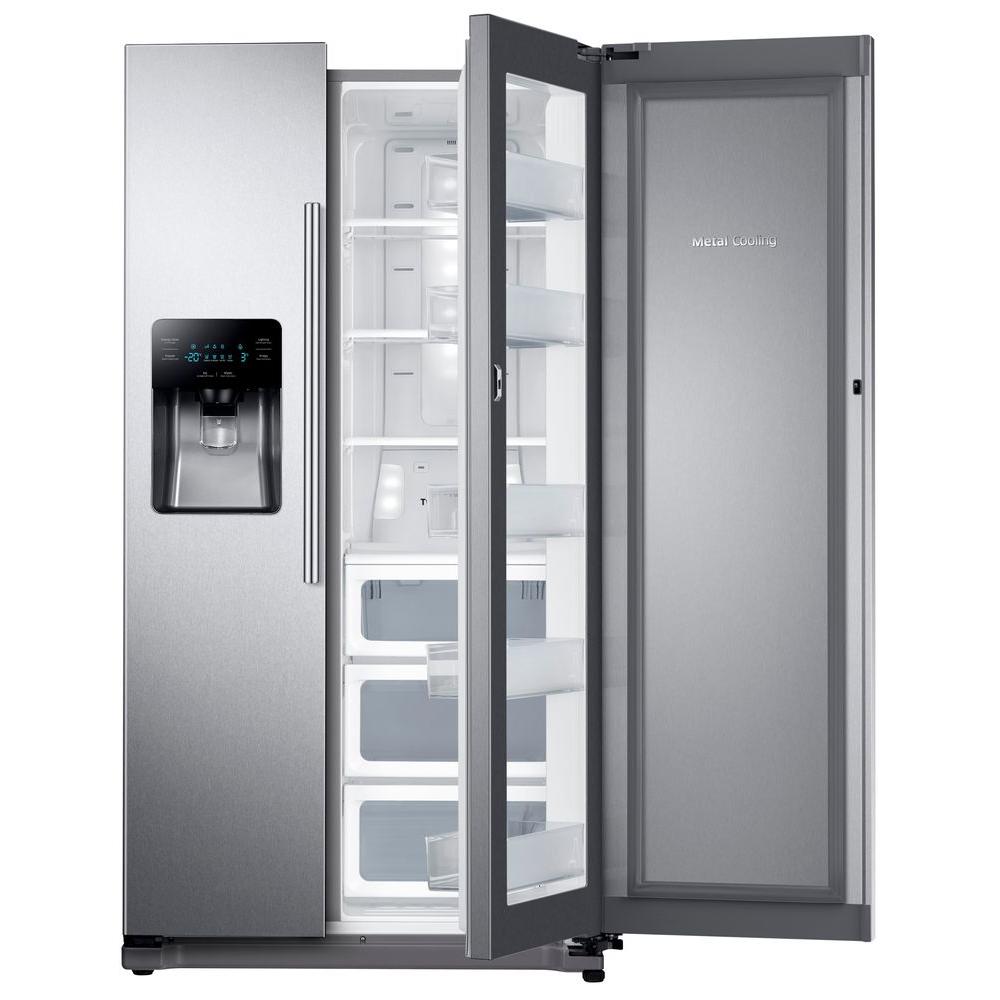 Samsung 24.7 cu. ft. Side by Side Refrigerator in Stainless Steel with