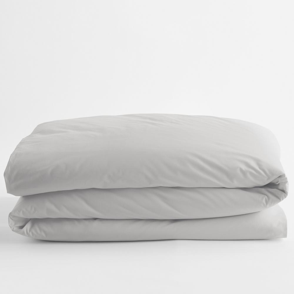 The Company Store Pearl Gray Solid Supima Cotton Percale King