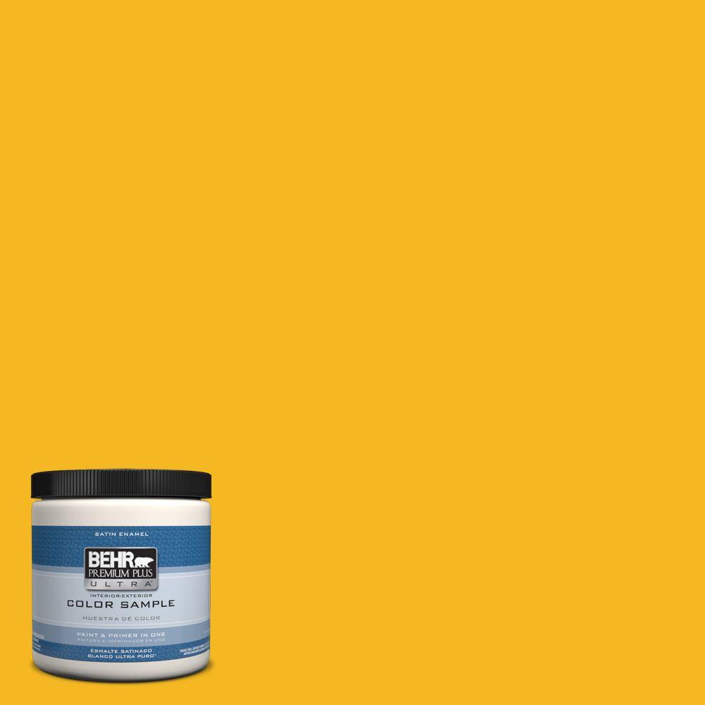 BEHR Premium Plus Ultra 8 oz. HDCMD02A Yellow Groove Interior