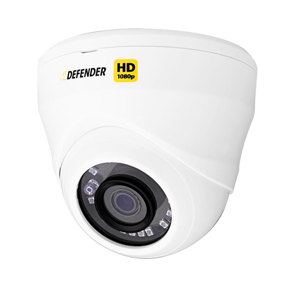 Defender HD 1080p Wired Indoor or Outdoor Long Range Night Vision Dome