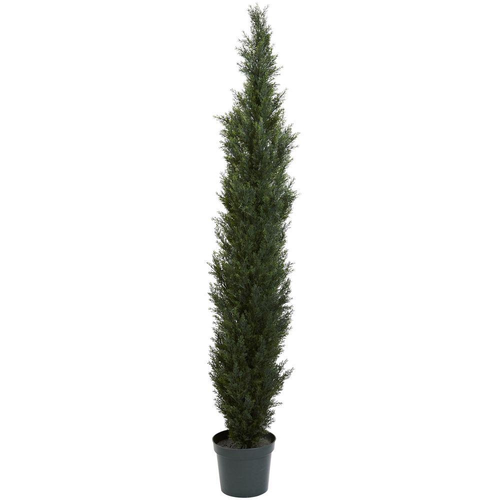 Nearly Natural 7 Ft Mini Cedar Pine Tree 5429 The Home Depot