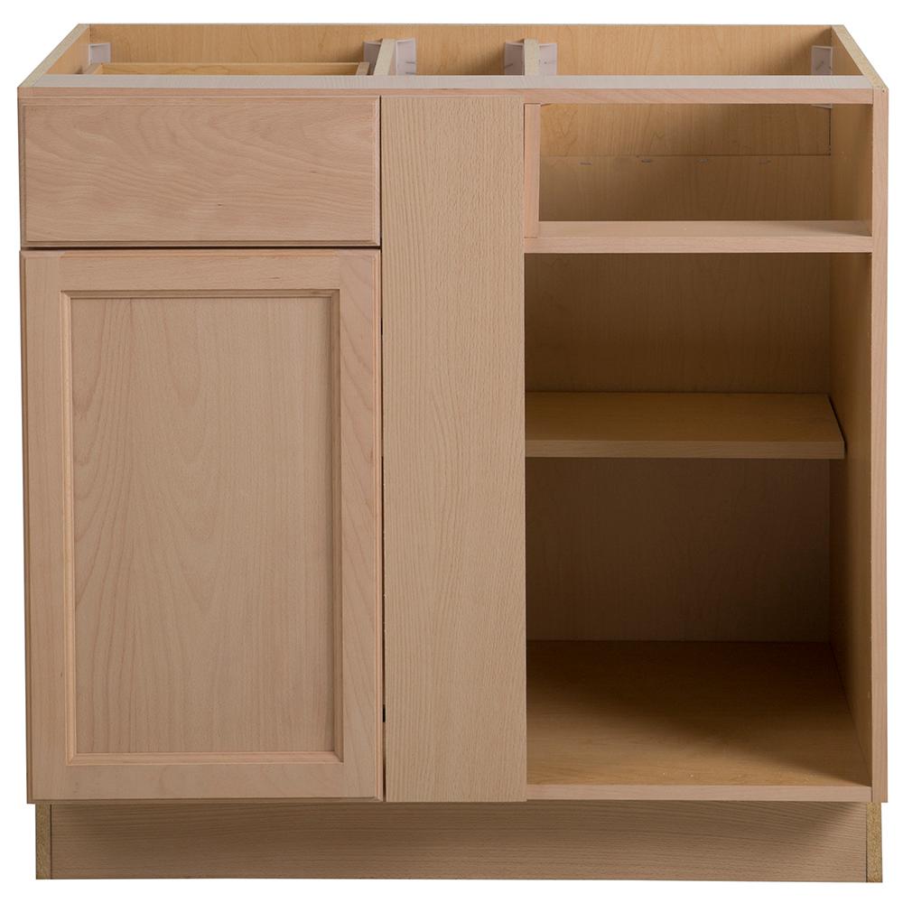 Hampton Bay Assembled 36x24.5x34.5 in. Easthaven Blind Base Corner