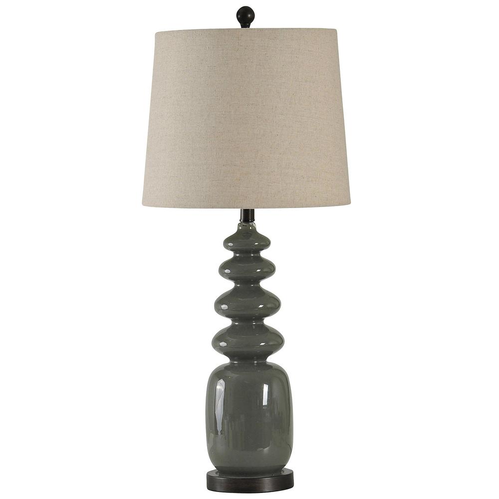 dark gray table lamp