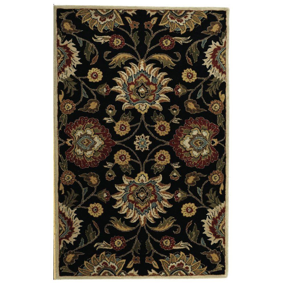 Home Decorators Collection Echelon Black 6 ft. x 9 ft. Area Rug