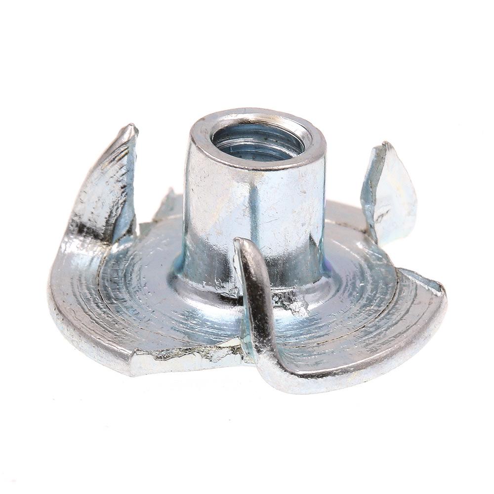 18-8 Stainless - 25 T-NUT Stainless Steel 3/8-16X7/16 4 Prong Tee Nuts Pieces 3/8-16 Thread 7/16 Barrel Length