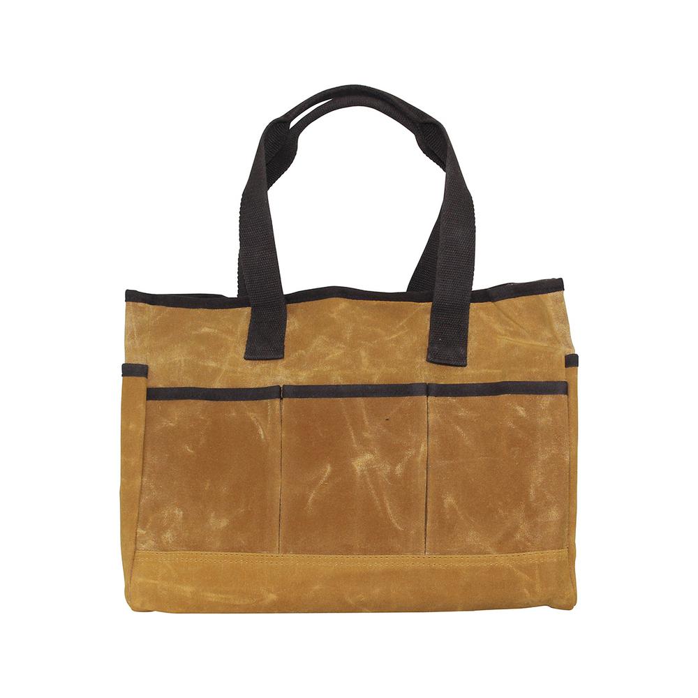 Cb Station Waxed Canvas Yellow Utility Tote Bag 6554 The Home Depot Cb Station Waxed Canvas Yellow Utility Tote Bag