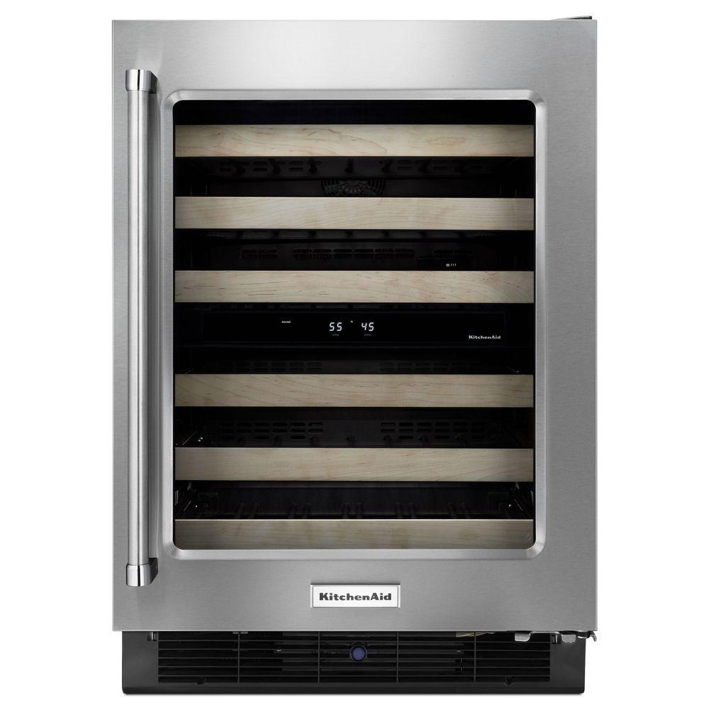 Wine Coolers Beverage Keg The Home Depot W 46 Bottle Dual Zone Wine Cellar