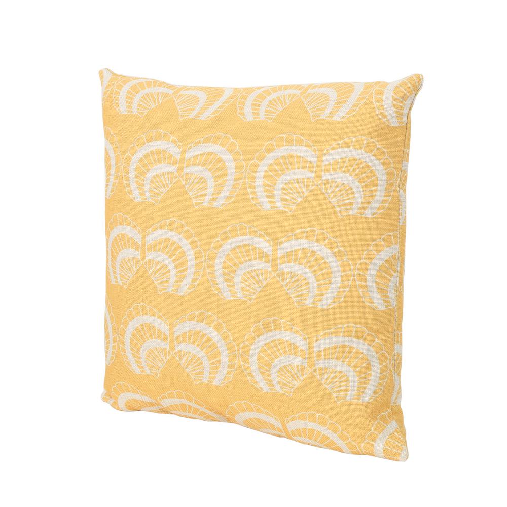 Orange Print Outdoor Pillows Patio Furniture The Home Depot