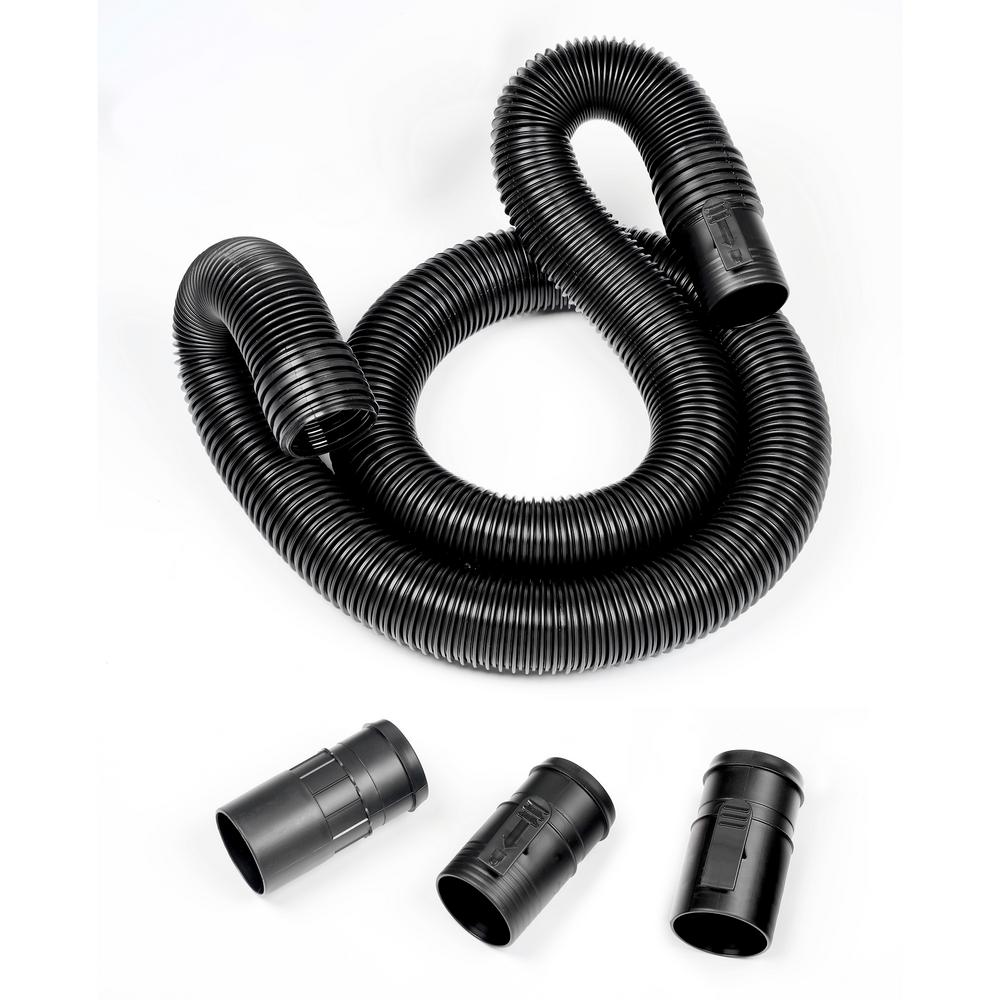 RIDGID 21/2 in. x 7 ft. DualFlex TugALong Locking Vacuum Hose for